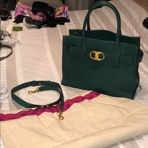 Tory Burch Gemini Link Leather Tote
